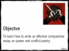 AQA Anthology Poetry - How to Answer the Power and Conflict Question Teaching Resources (slide 2/39)